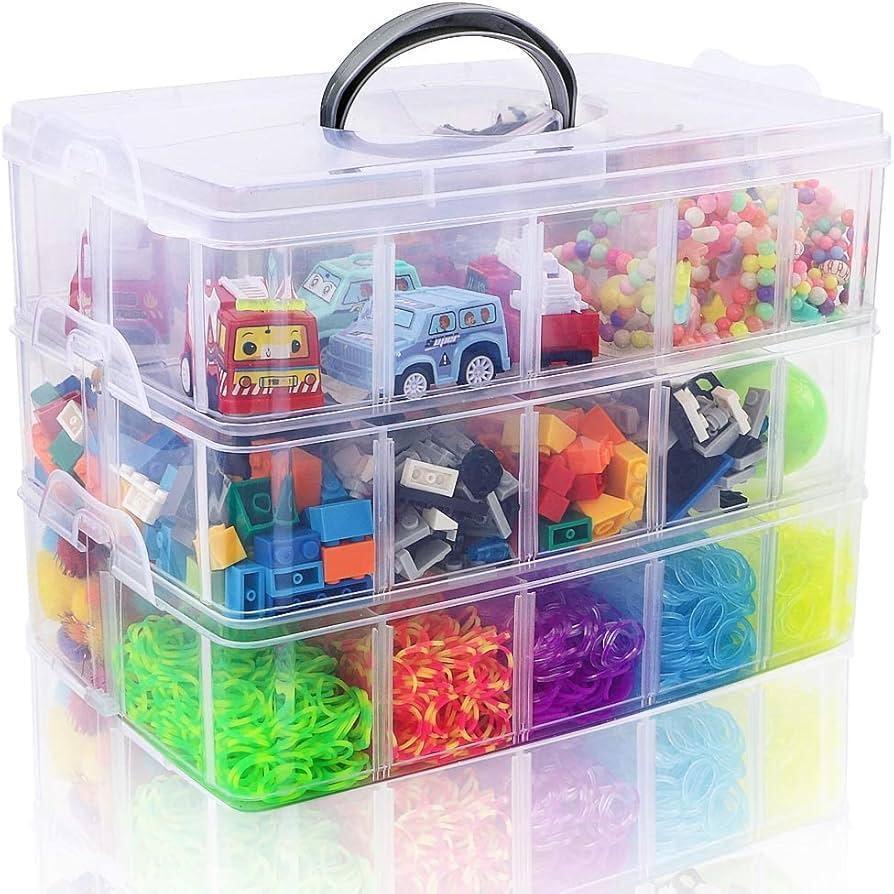3 Layer Jewellery Box Clear Plastic Organizer