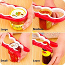4-in-1 Red Bottle Jar Opener ABS Plastic