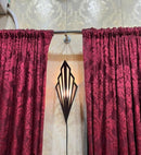 Black Geometric Wall Lamp With Golden Light, Medium Size For Living Room & Bedroom