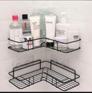 Black Corner Shelf For Bathroom Storage
