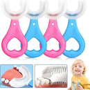 Silicone U-Shaped Toothbrush For Kids Pack Of 10