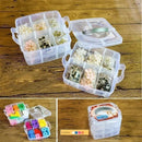 3 Layer Jewellery Box Clear Plastic Organizer