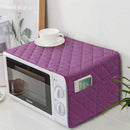 Purple Quilted Microwave Cover With 4 Pockets