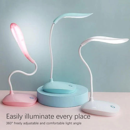 Rechargeable White LED Desk Lamp for Home & Office