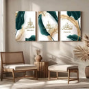 3D Calligraphy Wall Art Set Of 3 Wooden Frames