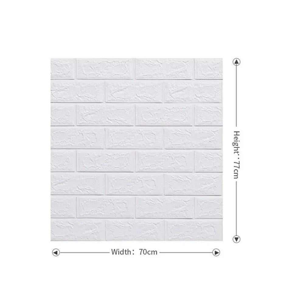 White Brick Wall Sticker Modern Home Decor
