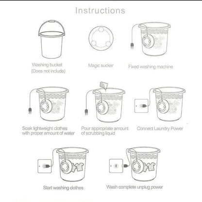 Mini Washing Machine Turbine Washer