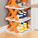 Multicolor Foldable Shoe Rack For Home Entryway