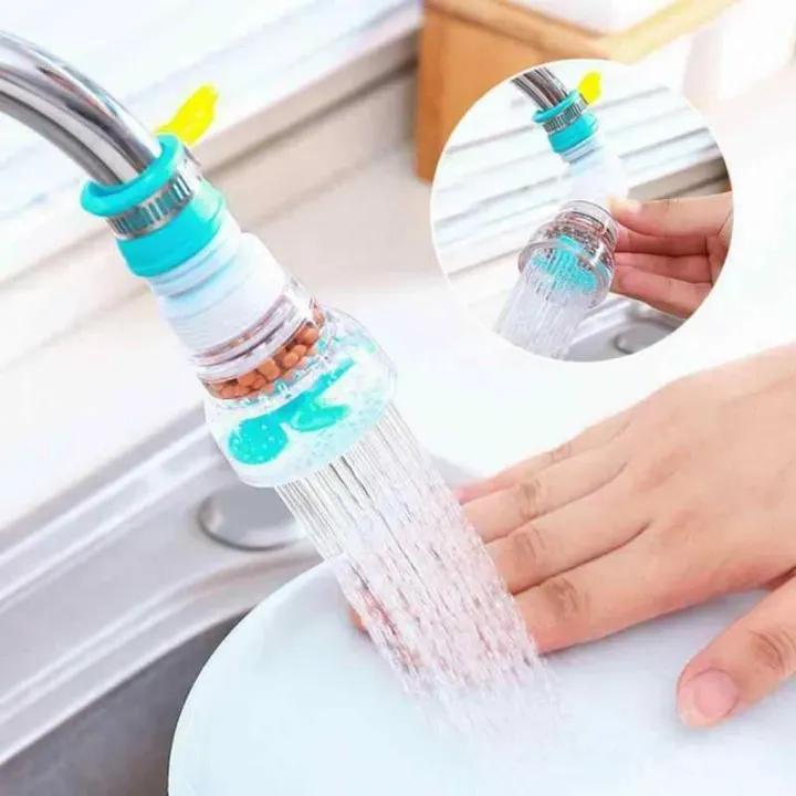360° Rotating Tap Fan Faucet Extender ABS multicolor