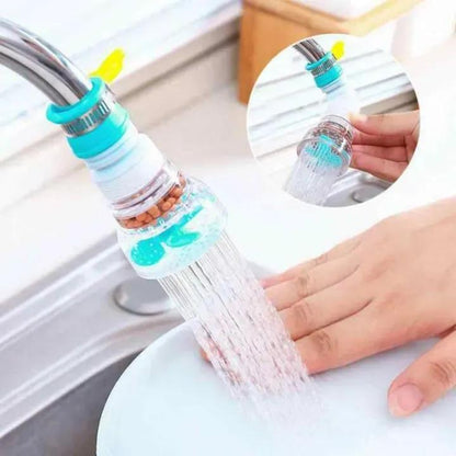 360° Rotating Tap Fan Faucet Extender ABS multicolor