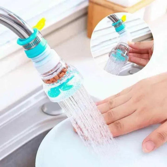 360° Rotating Tap Fan Faucet Extender ABS multicolor