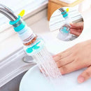 360° Rotating Tap Fan Faucet Extender ABS multicolor