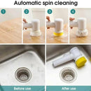 Electric Dust Cleaning Brush White Plastic 1Pc