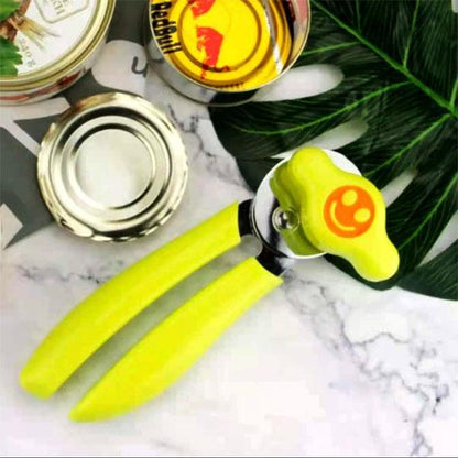 Stainless Steel Can & Bottle Opener With Smile Grip