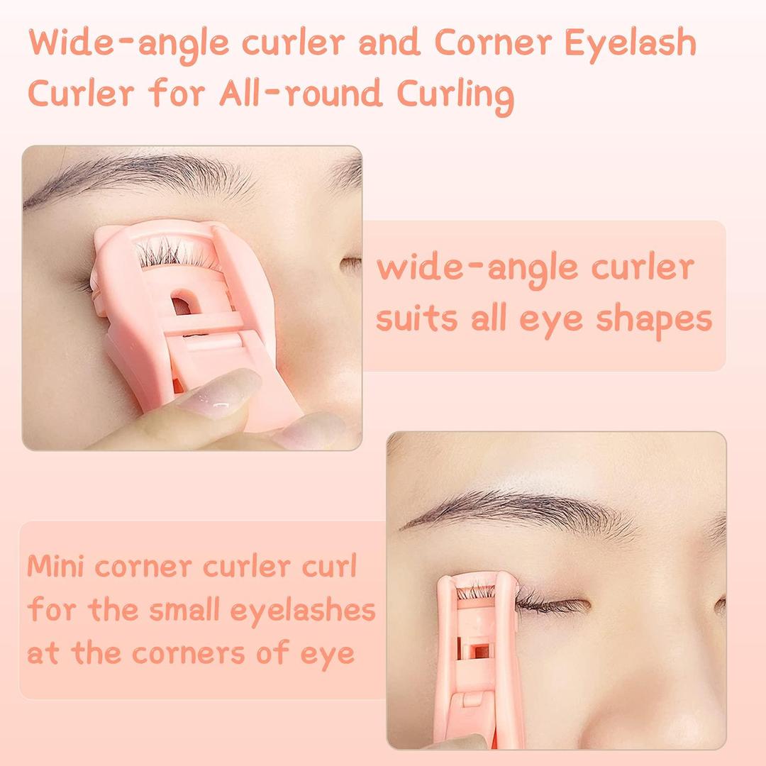 Pack 2-in-1 Eyelash Curler Set. For Long Lasting Curl