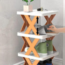 Multicolor Foldable Shoe Rack For Home Entryway