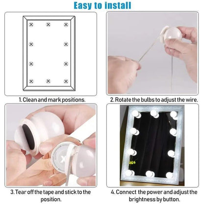 Premium Vanity Mirror LED Lights Set With Color Control