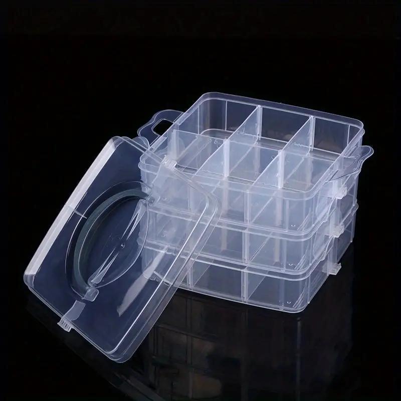 3 Layer Jewellery Box Clear Plastic Organizer