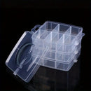 3 Layer Jewellery Box Clear Plastic Organizer