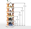 Multicolor Foldable Shoe Rack For Home Entryway