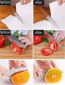 3-in-1 Stainless Steel Knife Sharpener Red Black