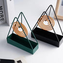 Triangle Mosquito Coil Stand Black Metal Home Decor