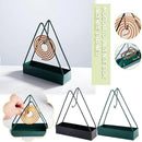 Triangle Mosquito Coil Stand Black Metal Home Decor