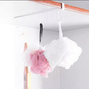 Stainless Steel Kitchen Hanger Black White 6 Hooks