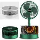 Portable Rechargeable Fan Green 3-Speed Foldable