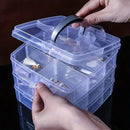 3 Layer Jewellery Box Clear Plastic Organizer