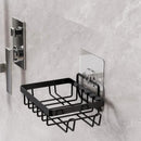 Black Iron Soap Basket For Bathroom  Wall Mount