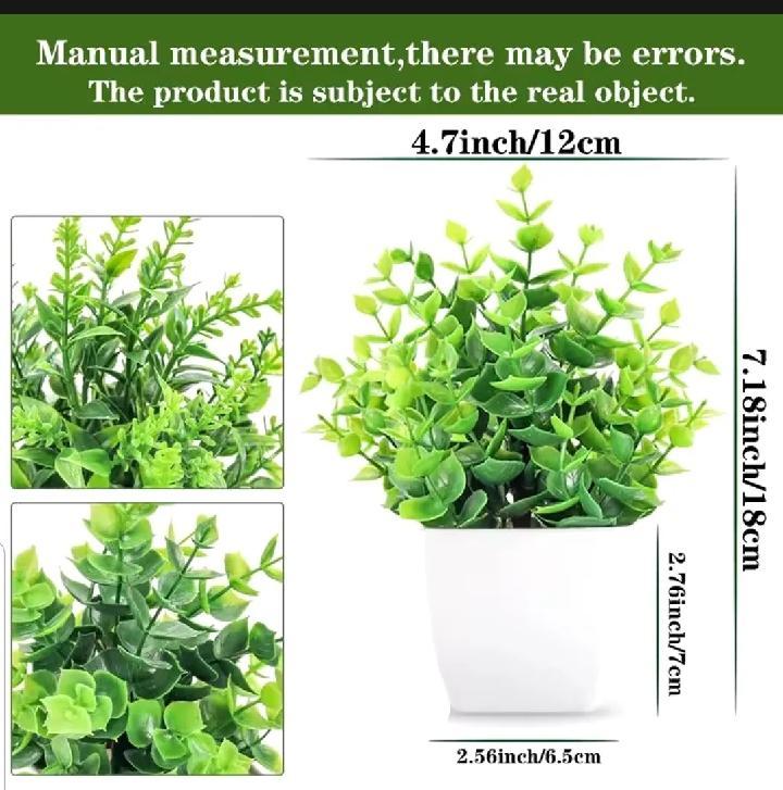 White Plastic Plant For Indoor Plants Decor