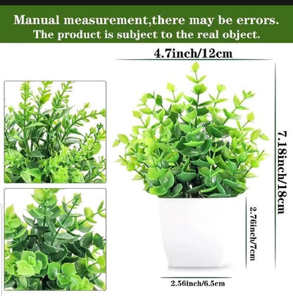 White Plastic Plant For Indoor Plants Decor