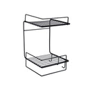 Black Wall Mounted Bathroom Storage Rack with Hooks