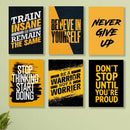 Alphabet's Wall Art 8×11 Inch Motivational Decor Set of 6
