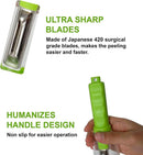 Green Bottle Peeler With Container For Vegetables