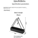 Triangle Mosquito Coil Stand Black Metal Home Decor