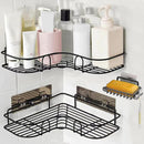 Black Corner Shelf For Bathroom Storage