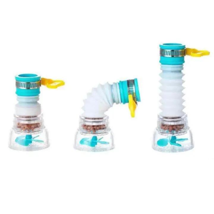 360° Rotating Tap Fan Faucet Extender ABS multicolor