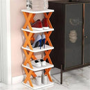 Multicolor Foldable Shoe Rack For Home Entryway