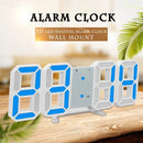3D LED Digital Wall Clock USB Korean Style